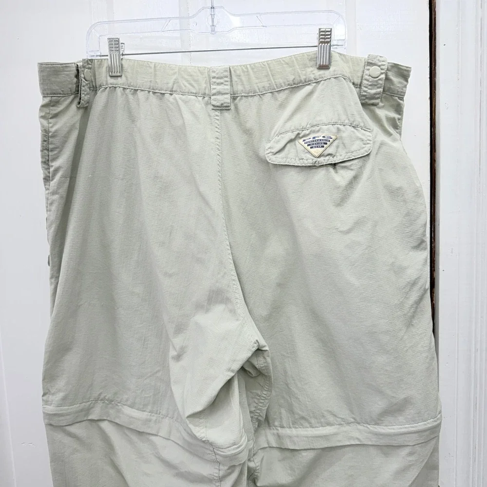 Columbia PFG Mens XLT XL Tall Fishing Convertible Nylon Cargo Pants FT8280